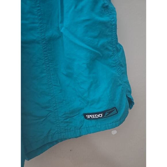 Vtg Speedo Blue Lightweight Swimwear Baggies Swim Trunks Shorts Men's Size Large - Picture 2 of 5